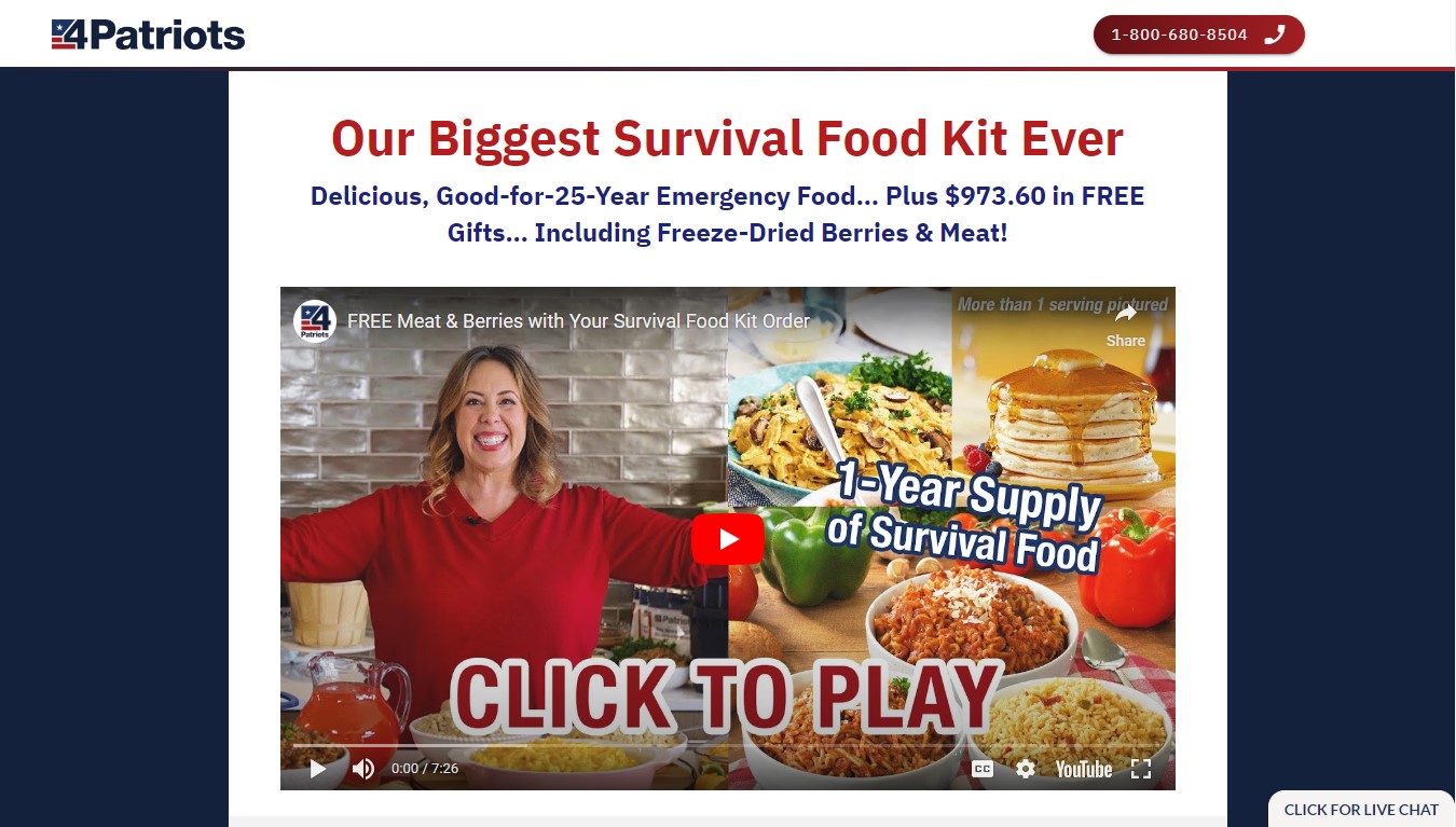 1-Year Survival Food Kit